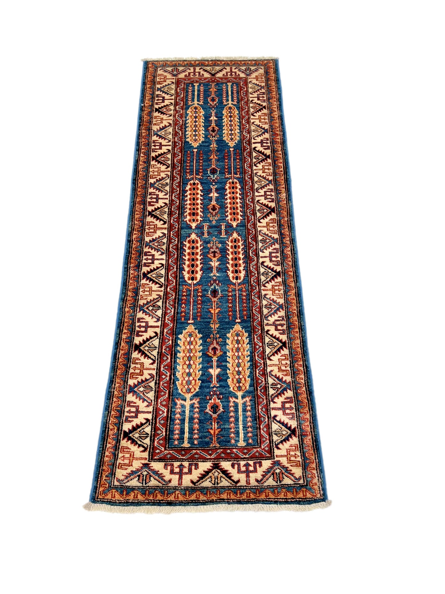 Super Kazak (2x6) blue/ivory-1