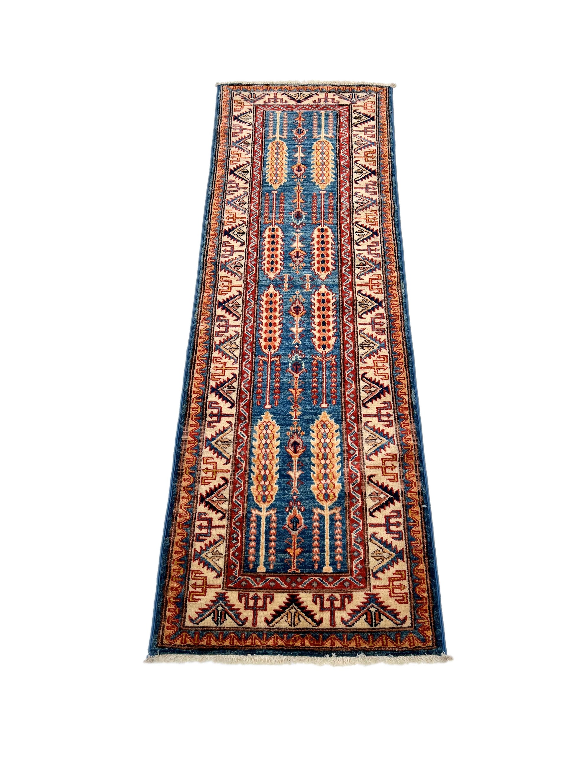 Super Kazak (2x6) blue/ivory-2