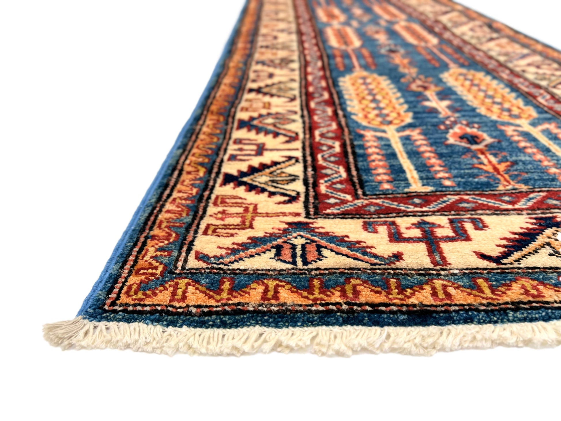 Super Kazak (2x6) blue/ivory-4