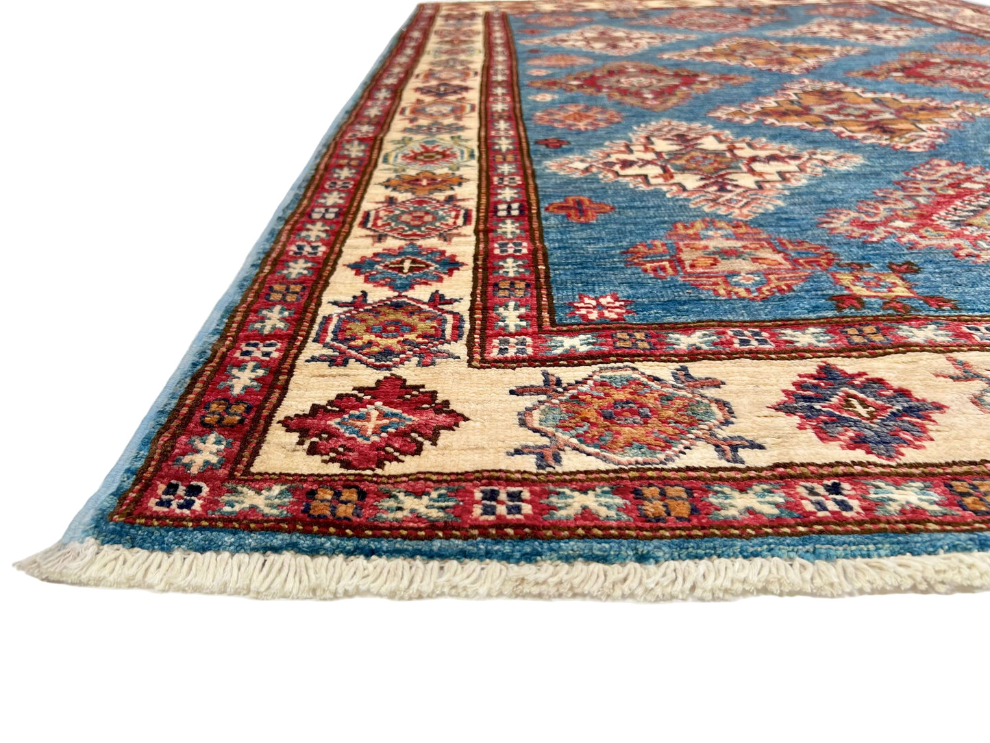 Super Kazak (3'07"x5'03") denim blue/ivory-1