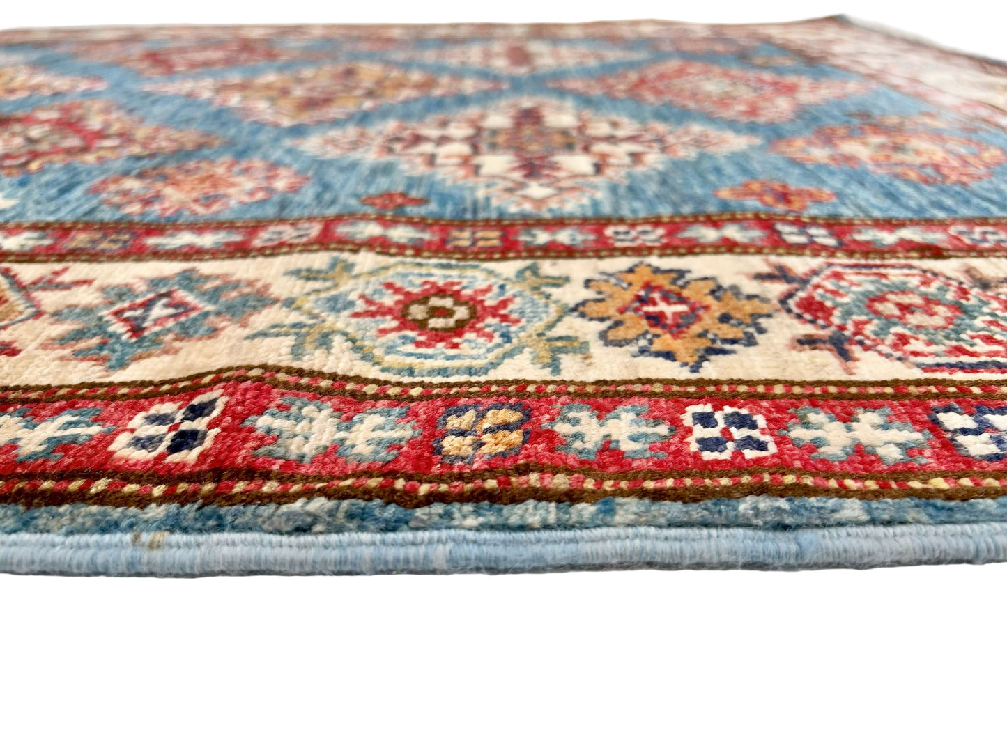 Super Kazak (3'07"x5'03") denim blue/ivory-2