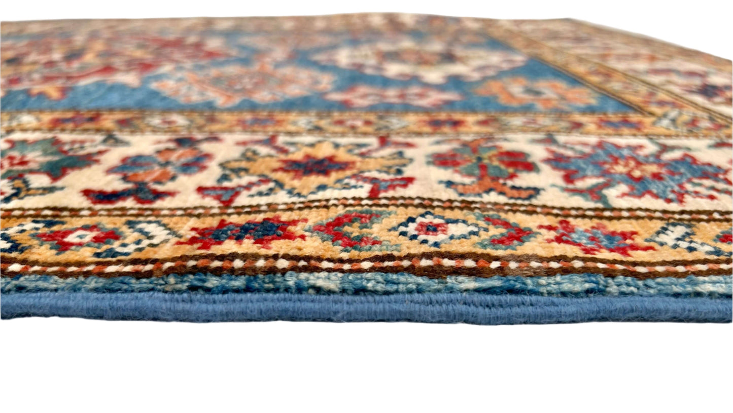 Super Kazak (2'11"x4'00") denim blue/ivory-4