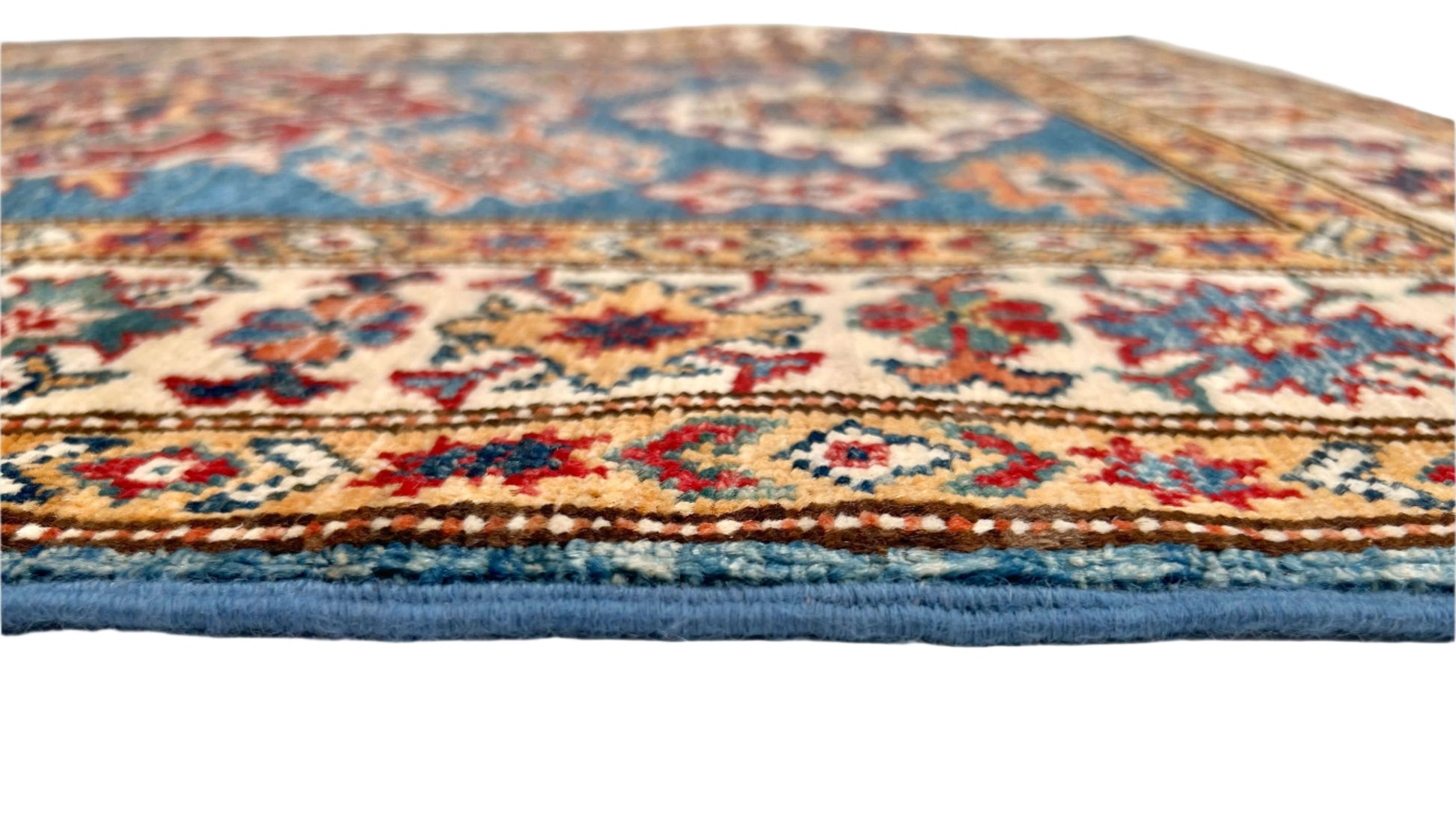 Super Kazak (2'11"x4'00") denim blue/ivory-4