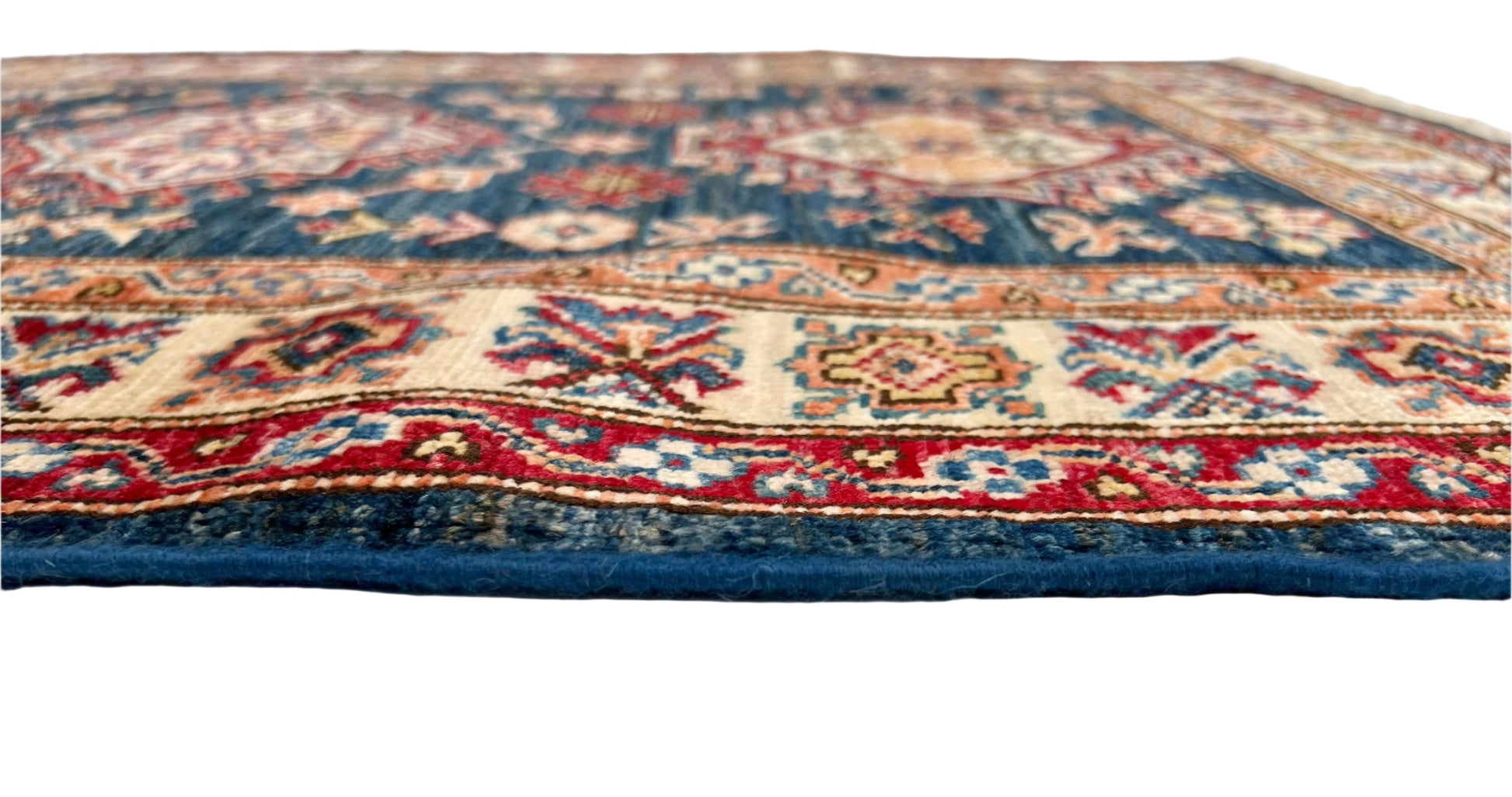 Super Kazak (2'08"x3'10") blue/ivory-2