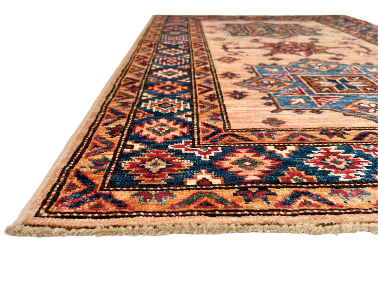 Super Kazak (2'10"x4'00") adobe/navy-1