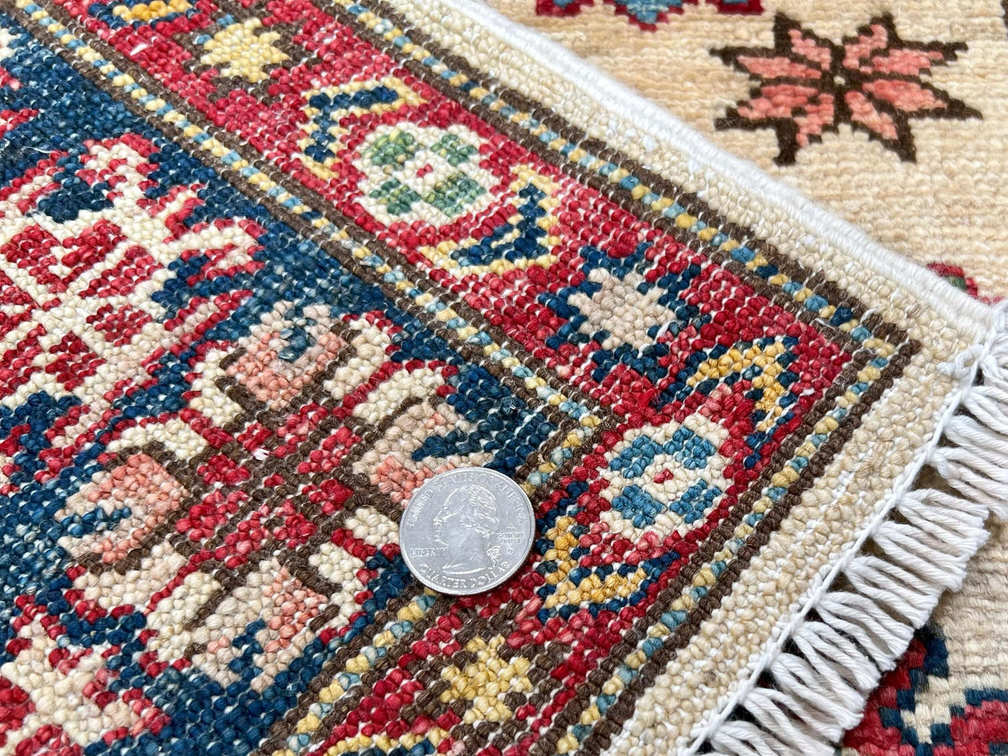 Super Kazak (2'08"x3'11") ivory/navy-4