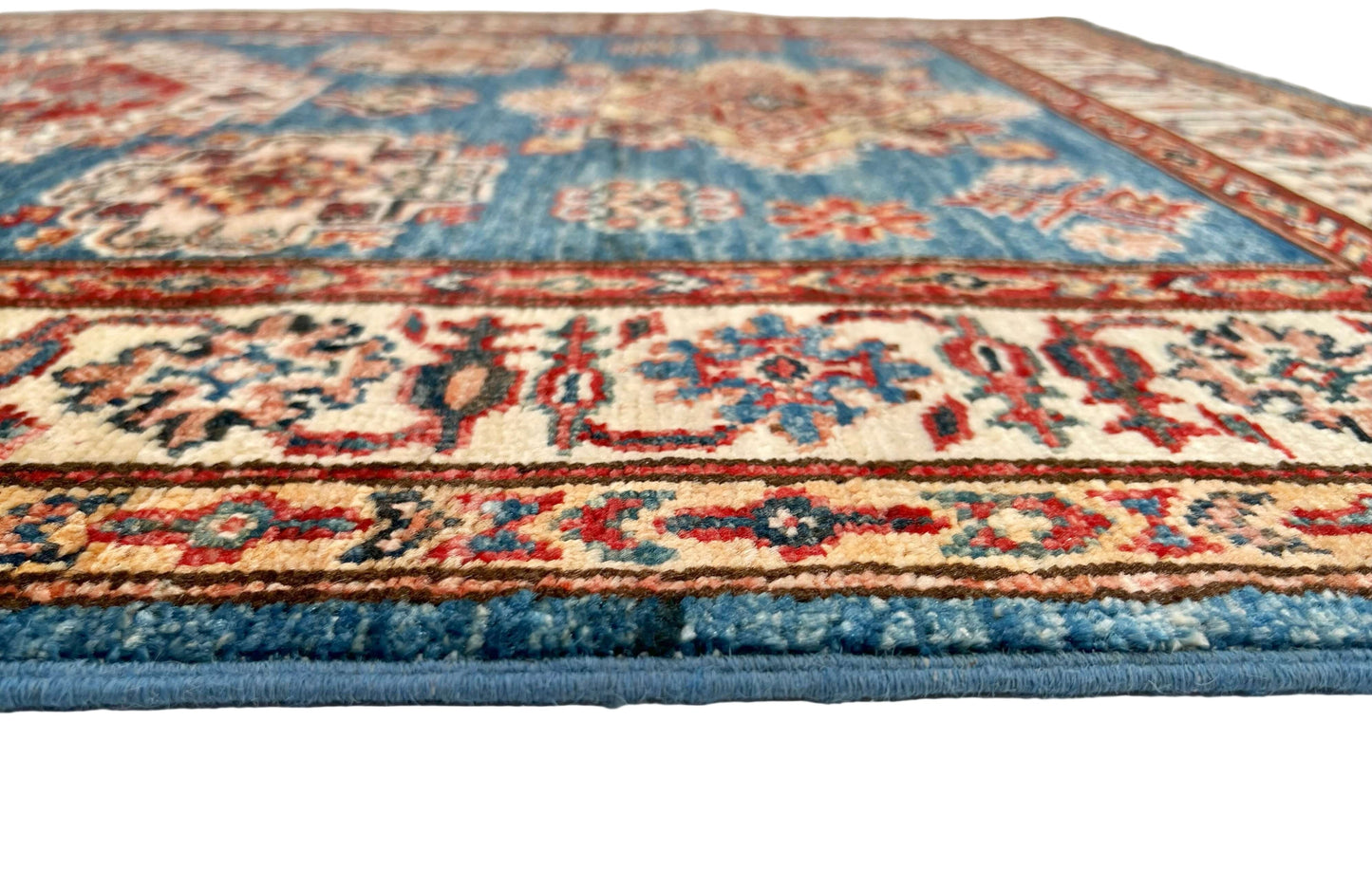 Super Kazak (3'04"x4'10") denim blue/ivory-2