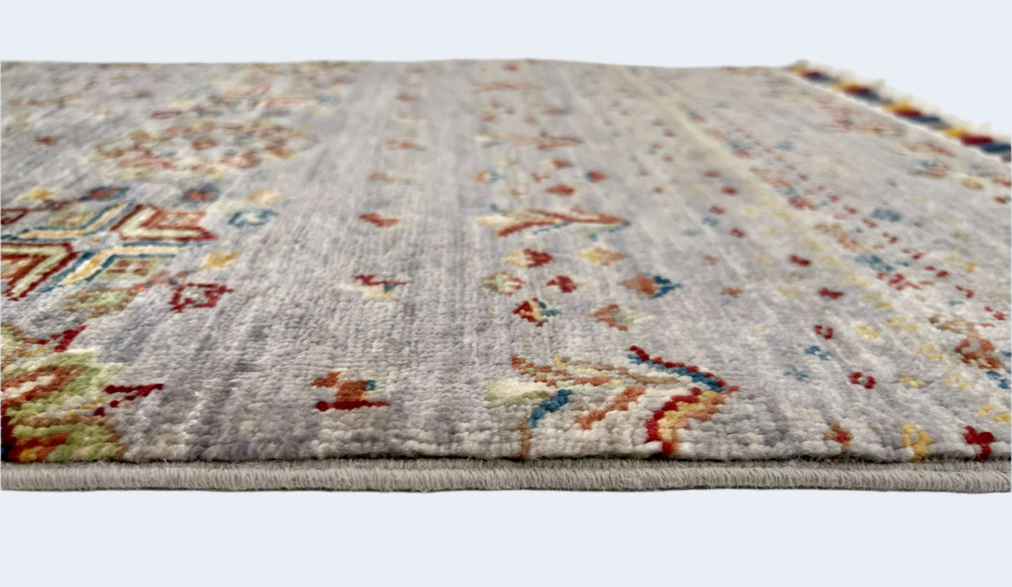 Afghan Gabbeh (2'00"x2'07") light gray-2
