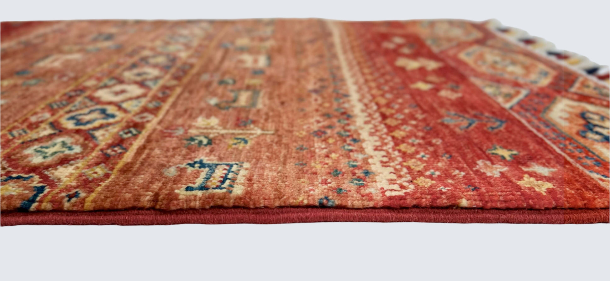 Afghan Khorjin-Gabbeh (2'00"x2'10") red/multicolor-2