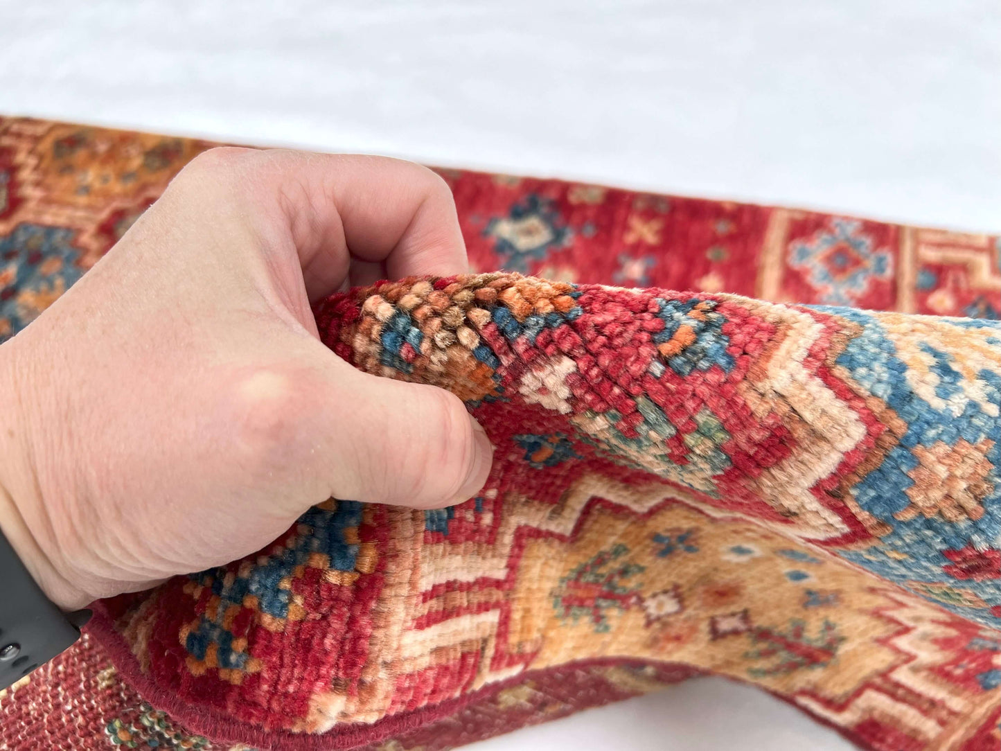 Afghan Khorjin (2'00"x3'03") red-3
