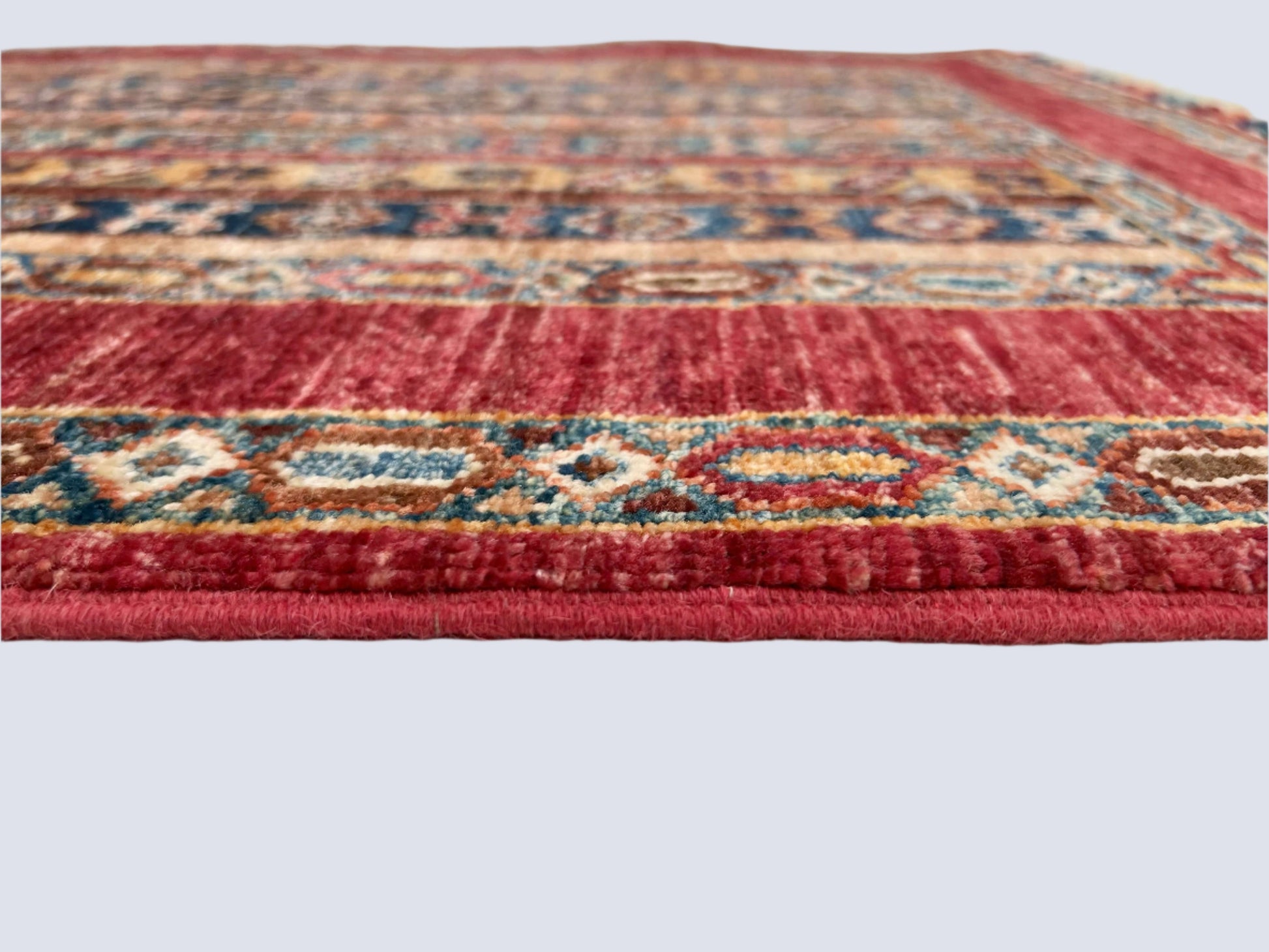 Afghan Shawl (2'09"x4'03") red/multicolor-2