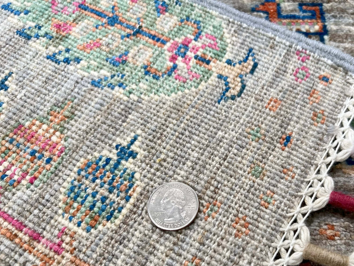 Afghan Gabbeh (2'07"x3'09") light gray-4
