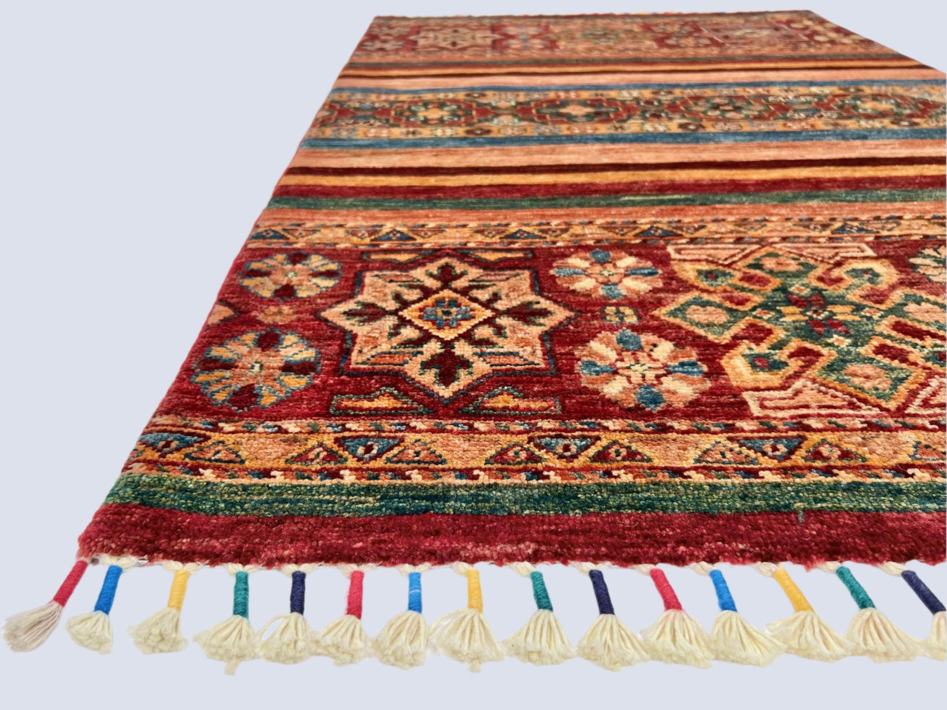 Afghan Khorjin (2'09"x4'02") red/multicolor-1