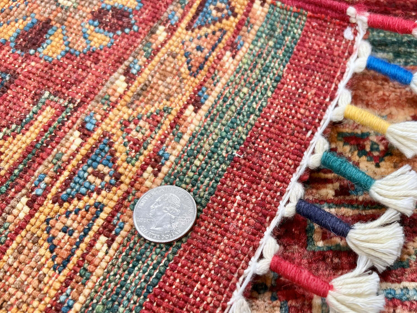 Afghan Khorjin (2'09"x4'02") red/multicolor-4