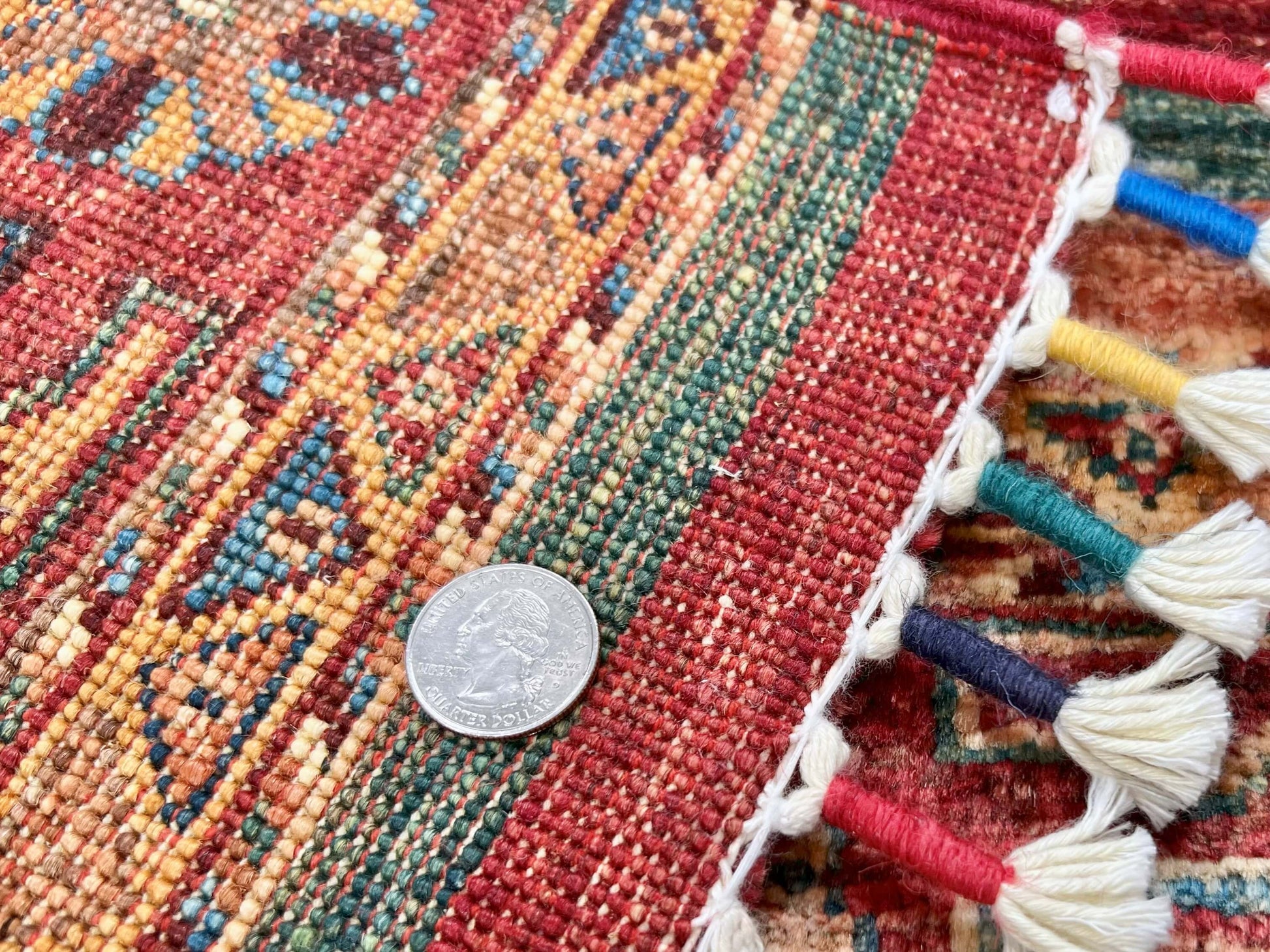Afghan Khorjin (2'09"x4'02") red/multicolor-4