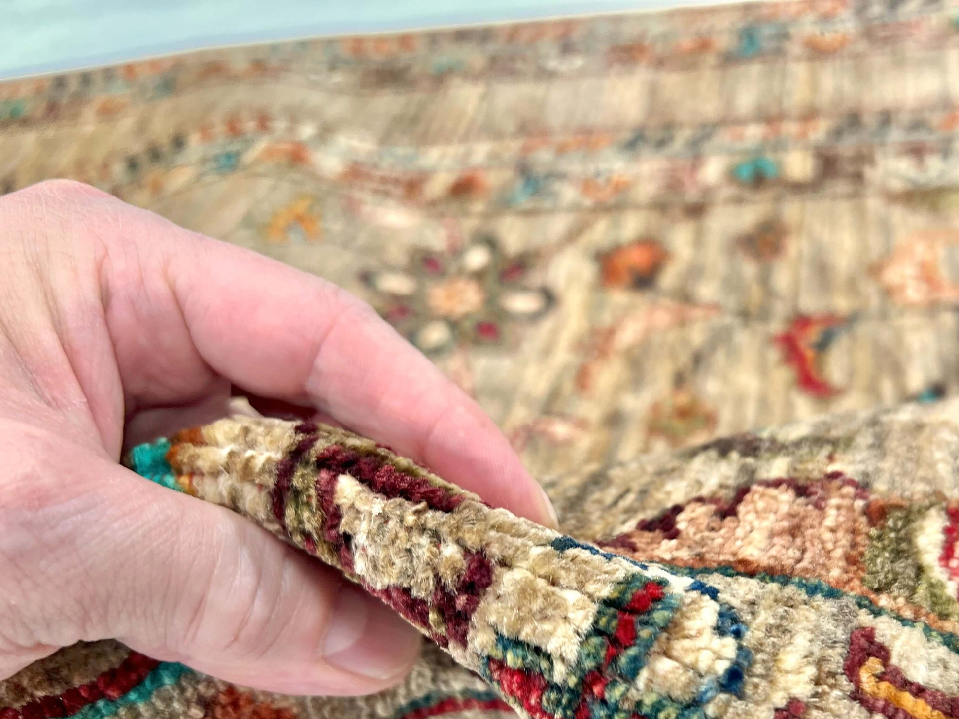 Khorjin (3'03"x4'11") camel/turquoise-3