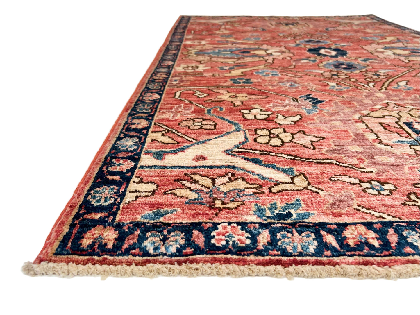 Afghan Ariana (3'00"x4'10") lt.red/navy-1