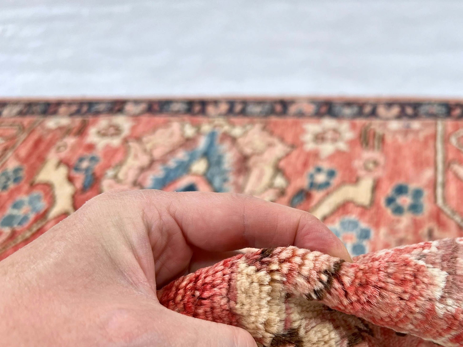 Afghan Ariana (3'00"x4'10") lt.red/navy-3