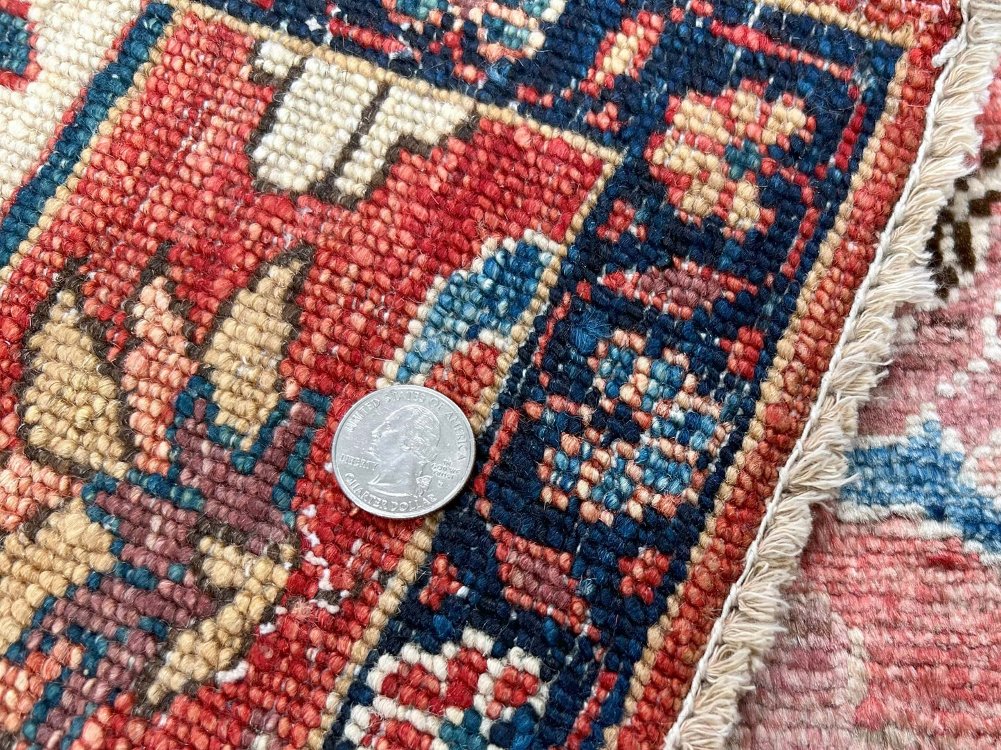 Afghan Ariana (3'00"x4'10") lt.red/navy-4