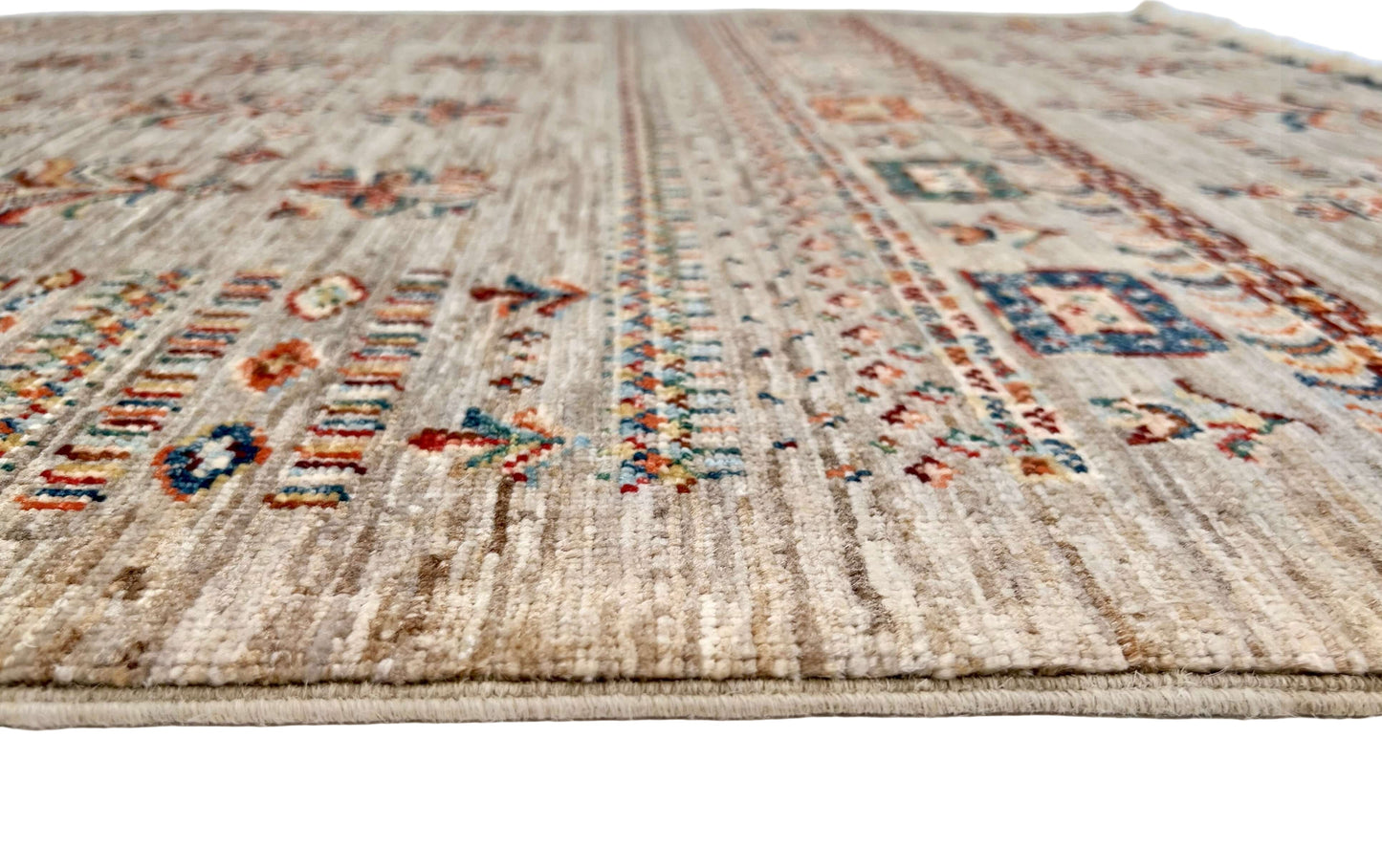Afghan Khorjin (3'04"x5'00") silver/multicolor-2