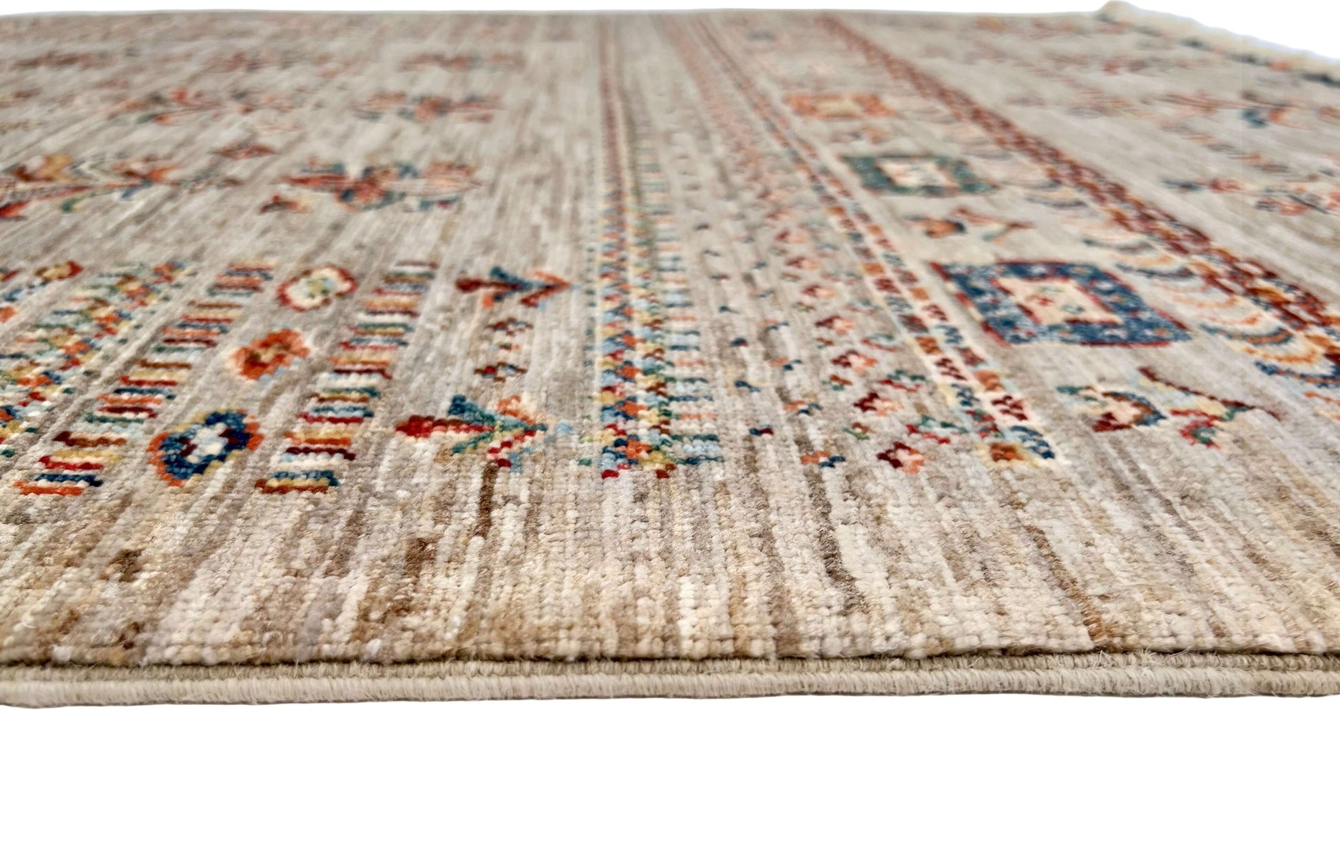 Afghan Khorjin (3'04"x5'00") silver/multicolor-2