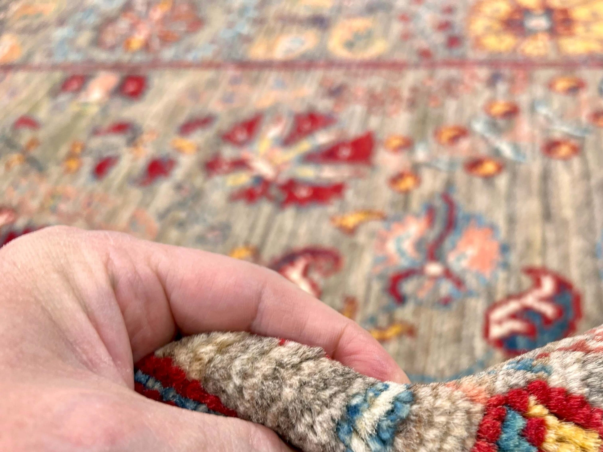 Afghan Khorjin - Suzani (3'02"x5'00") camel/red-3