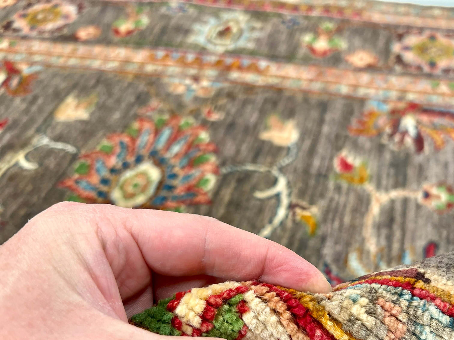 Afghan Khorjin (3'05"x4'10") brown/multicolor-3