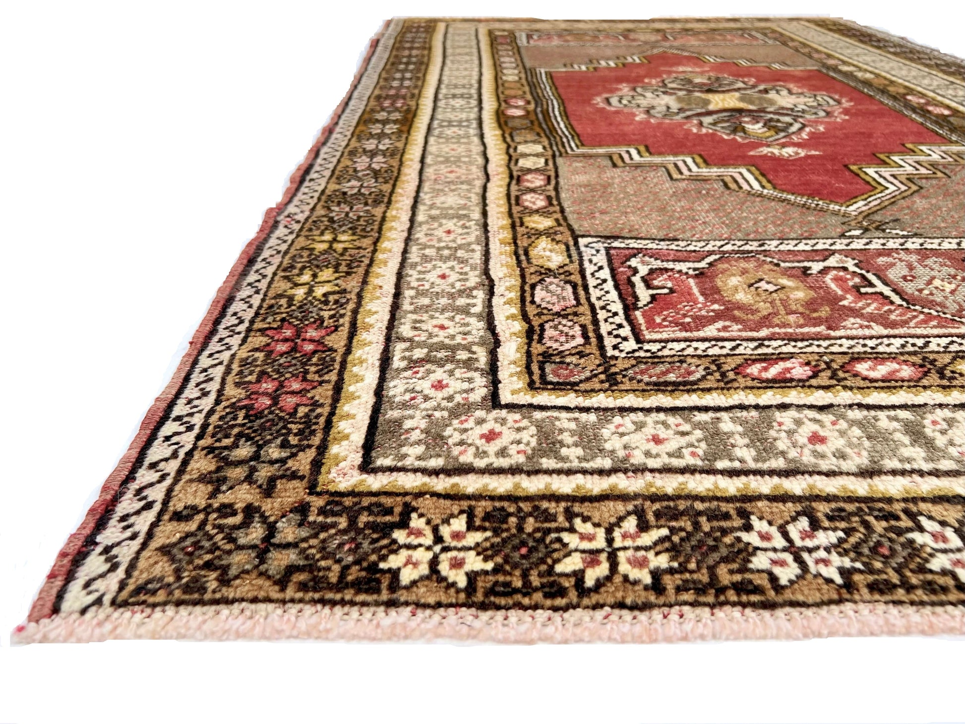 Vintage Turkish (3'04"x5'04") lt.red/gold-1