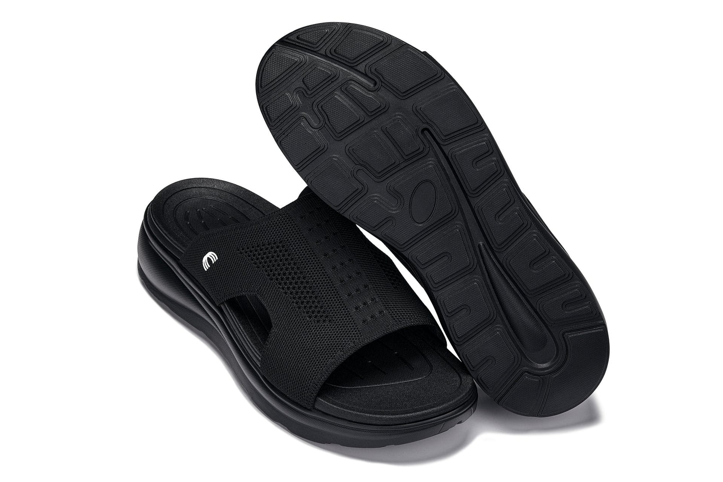 CALTO - X1657 - 2 Inches Taller (Black/Knitted Black)