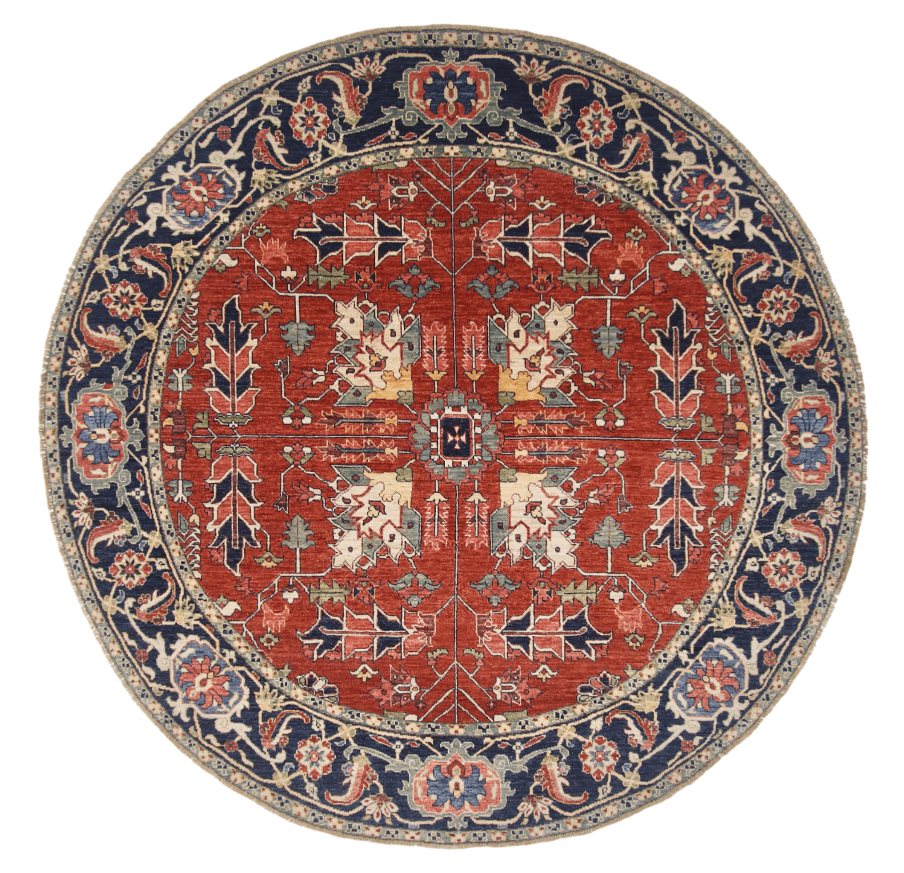 Afghan Heriz (7'00" Round)-0