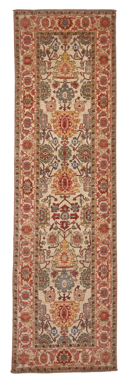 Afghan Serapi (3'00"x10'07") runner-0