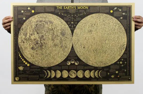 Moon Wall Mural for Living Room Decor
