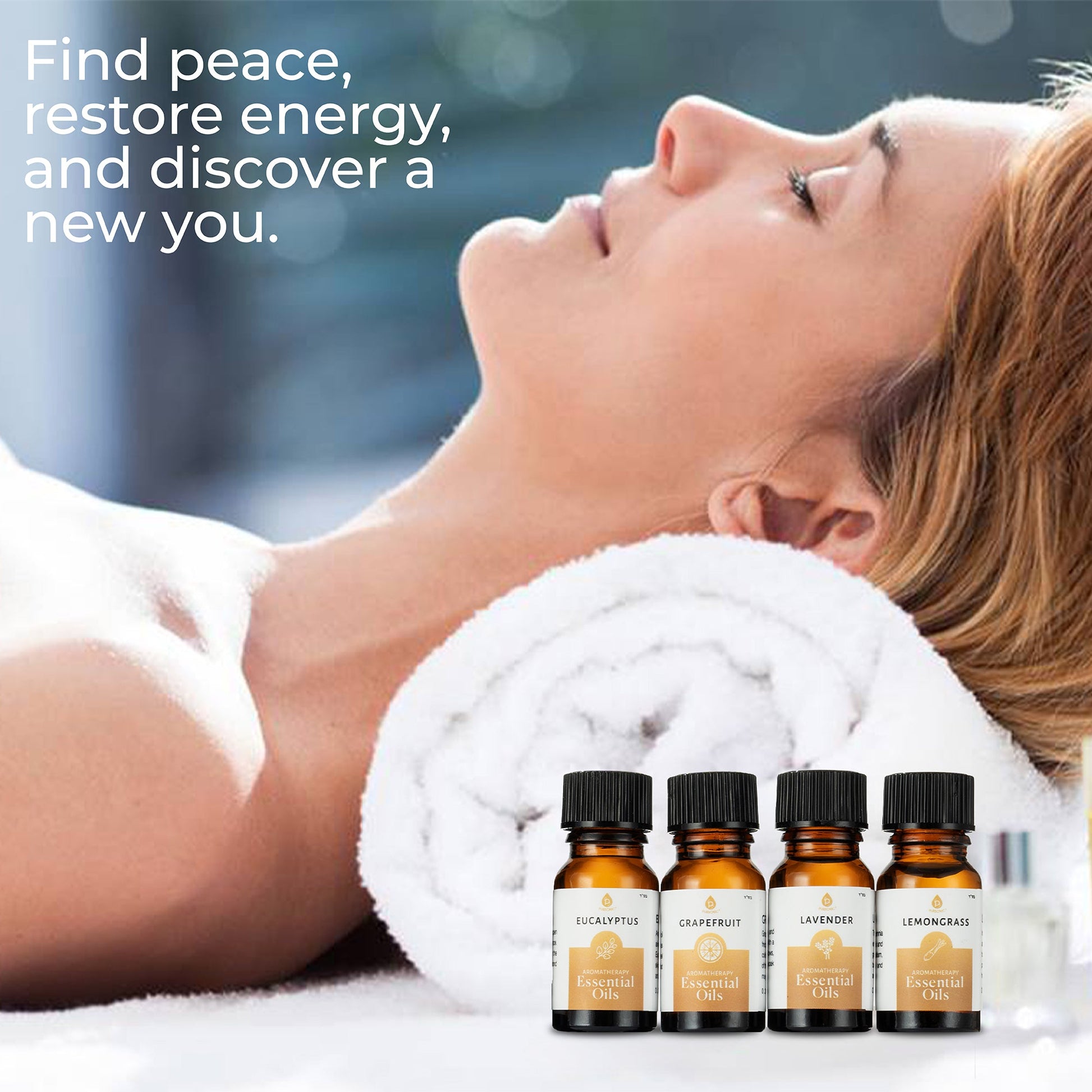 Pursonic Essential Oils Christmas Gift Set – 14-Piece Aromatherapy Collection-2