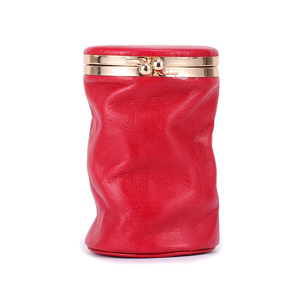 Retro Cute Genuine Leather Cosmetic Bag