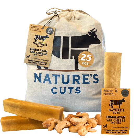 Large Peanut Butter Flavored Yak Cheese w/ Tag-0