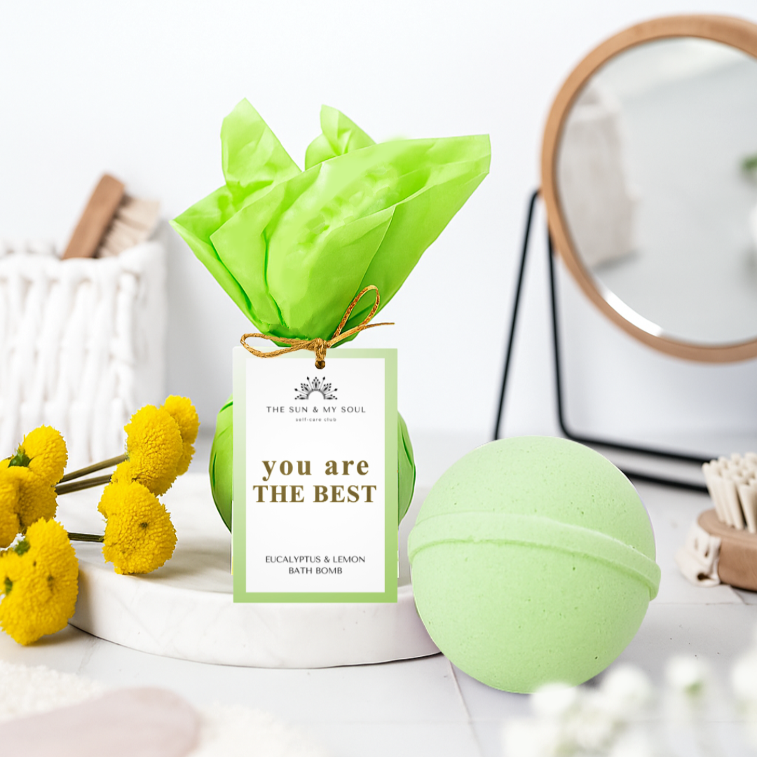 You Are The Best - Peppermint, Tea Tree Bath Bomb Refreshing Soak-0