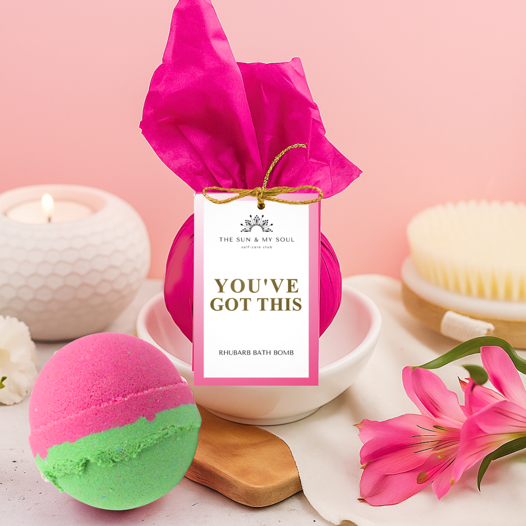 You've Got This - Rhubarb Bath Bomb Fizzer-0