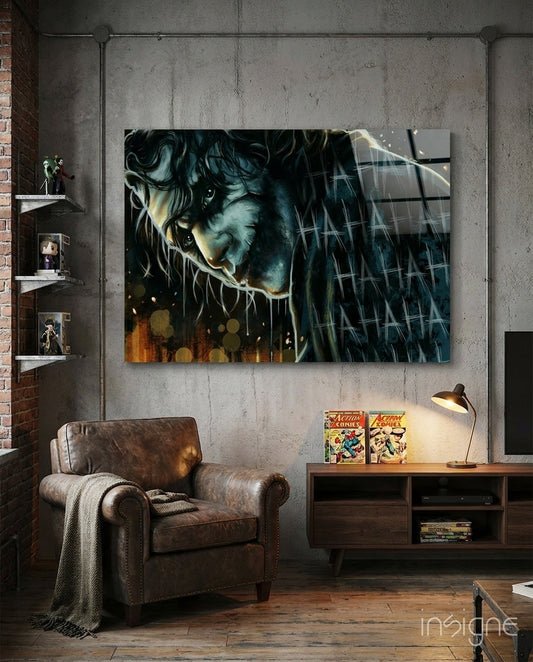 Joker Glass Wall Art