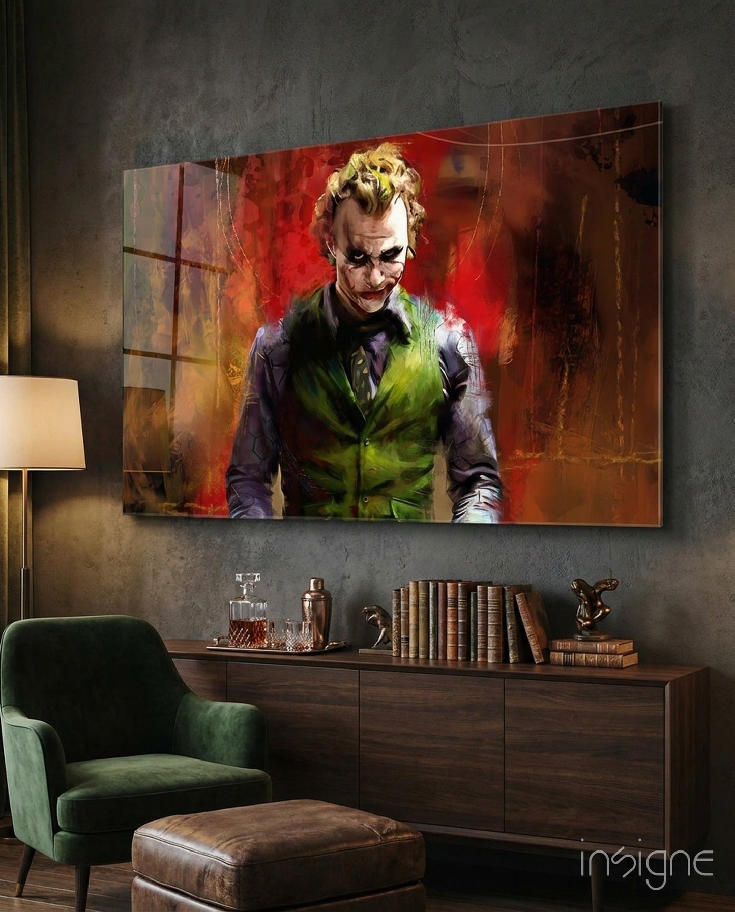 Joker Glass Wall Art