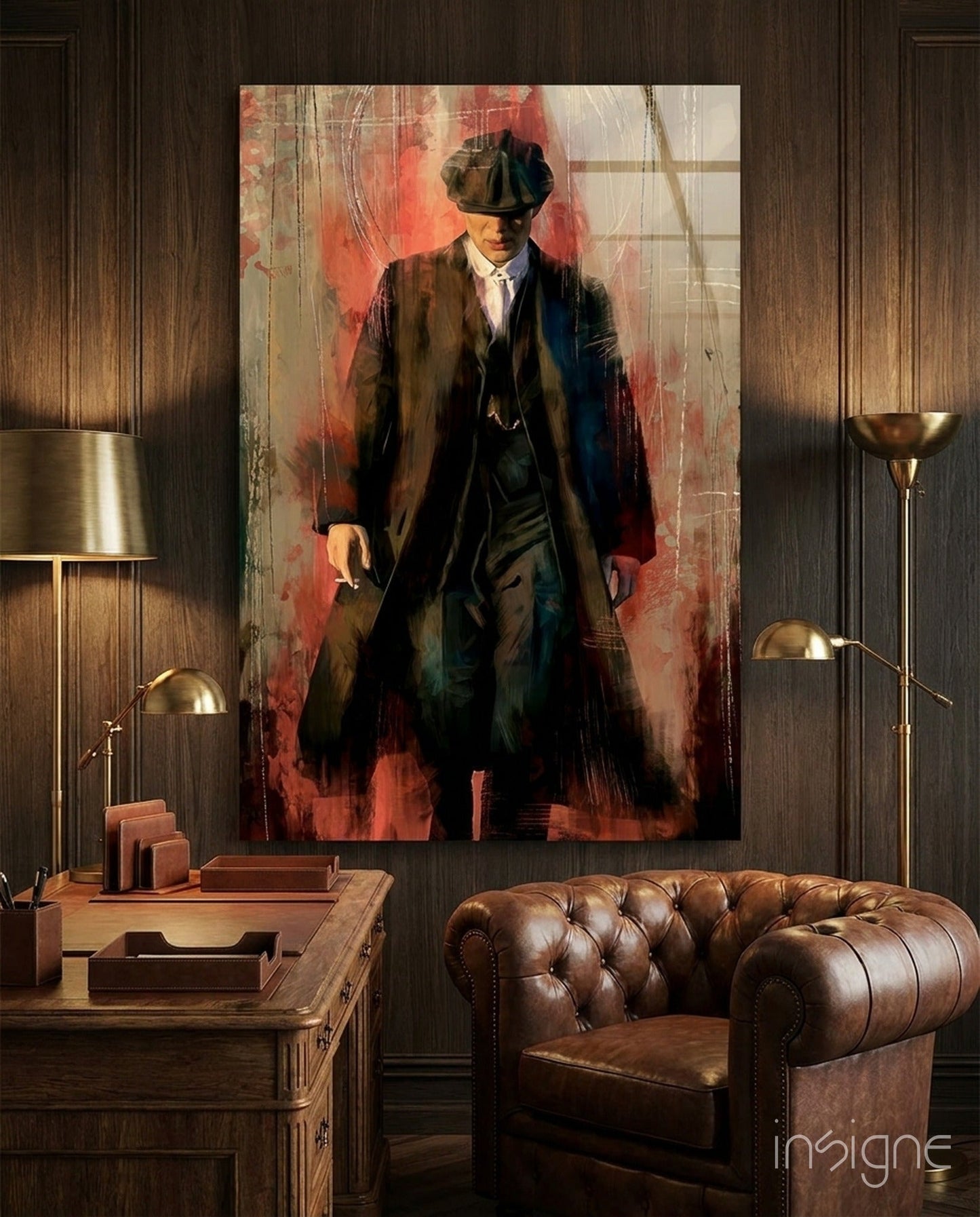 Peaky Blinders-Thomas Shelby Glass Wall Art