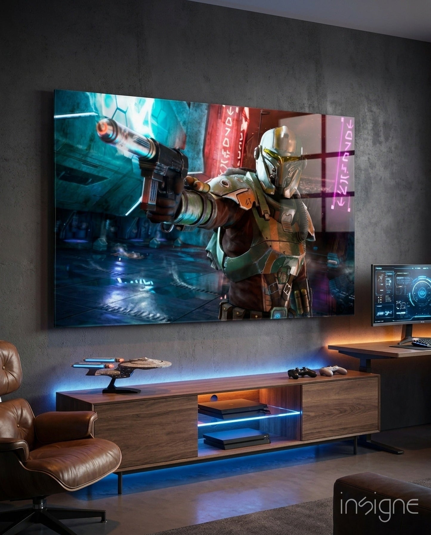 Mandalorian - Old Republic Glass Wall Art