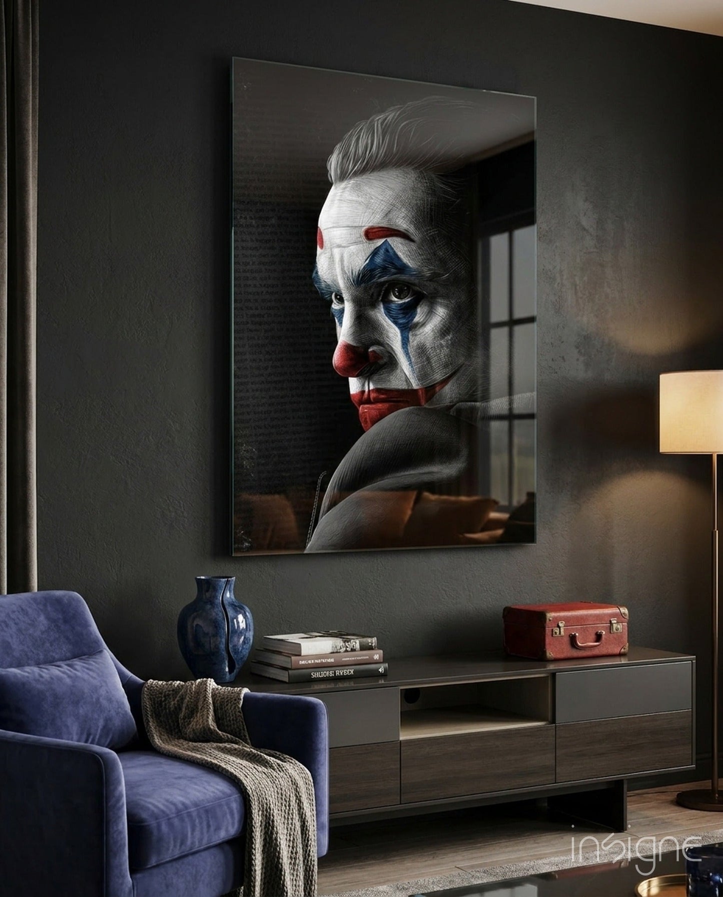 Joker Glass Wall Art