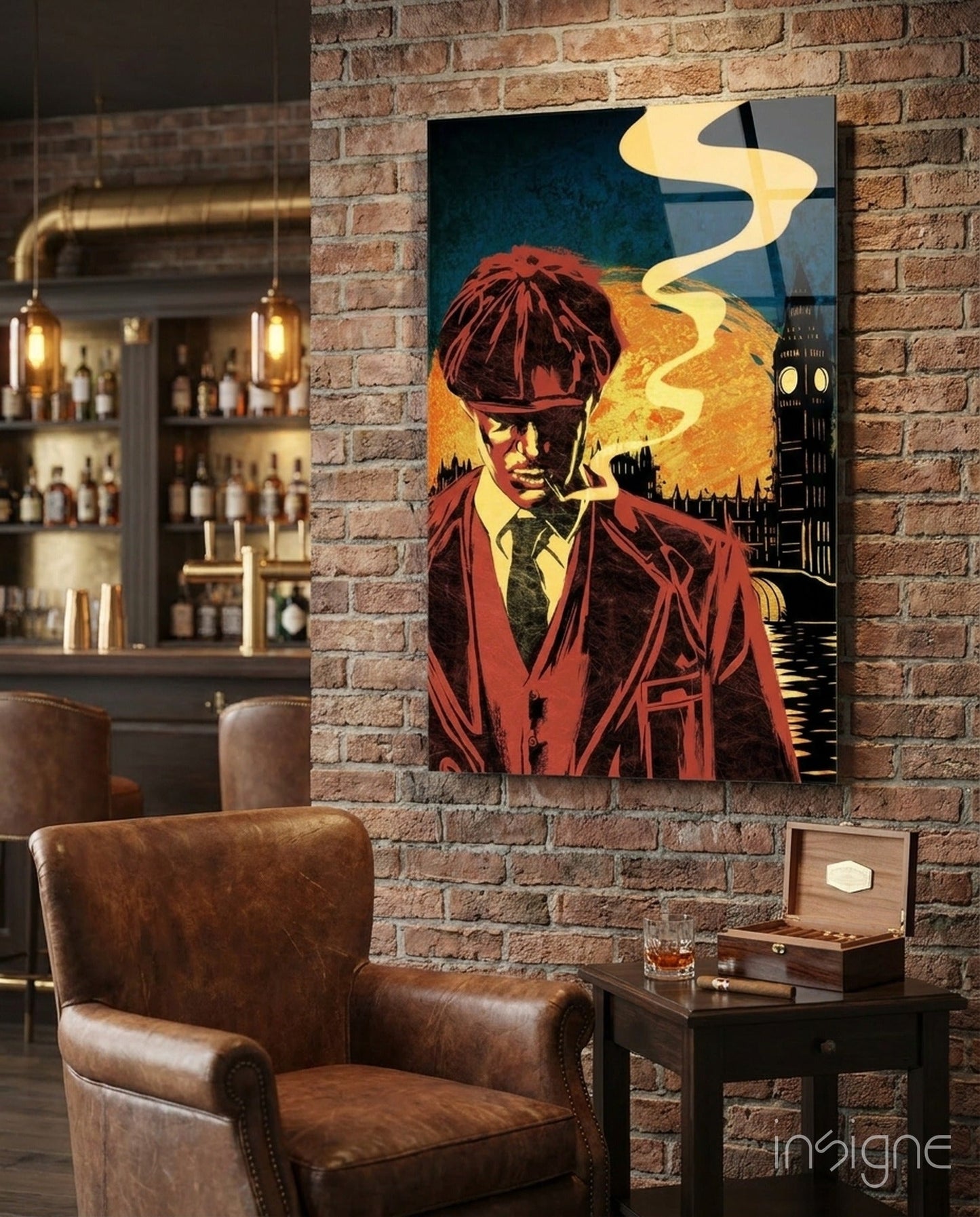 Peaky Blinders Glass Wall Art
