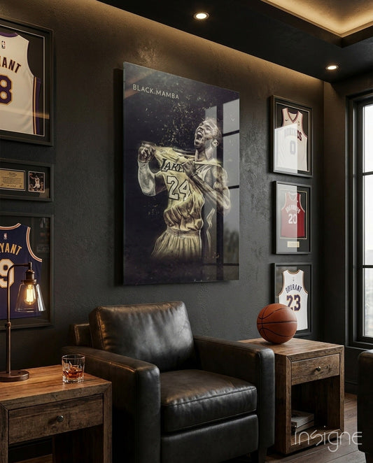 Kobe Bryant Glass Wall Art