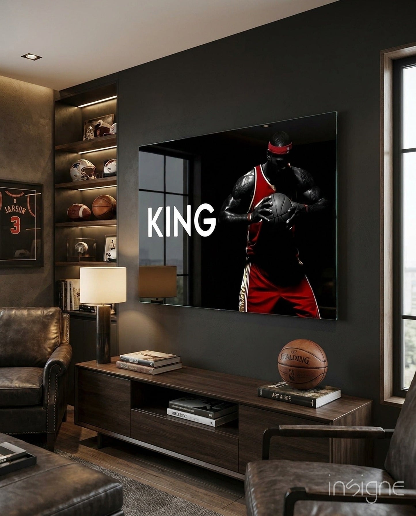 Lebron James Glass Wall Art