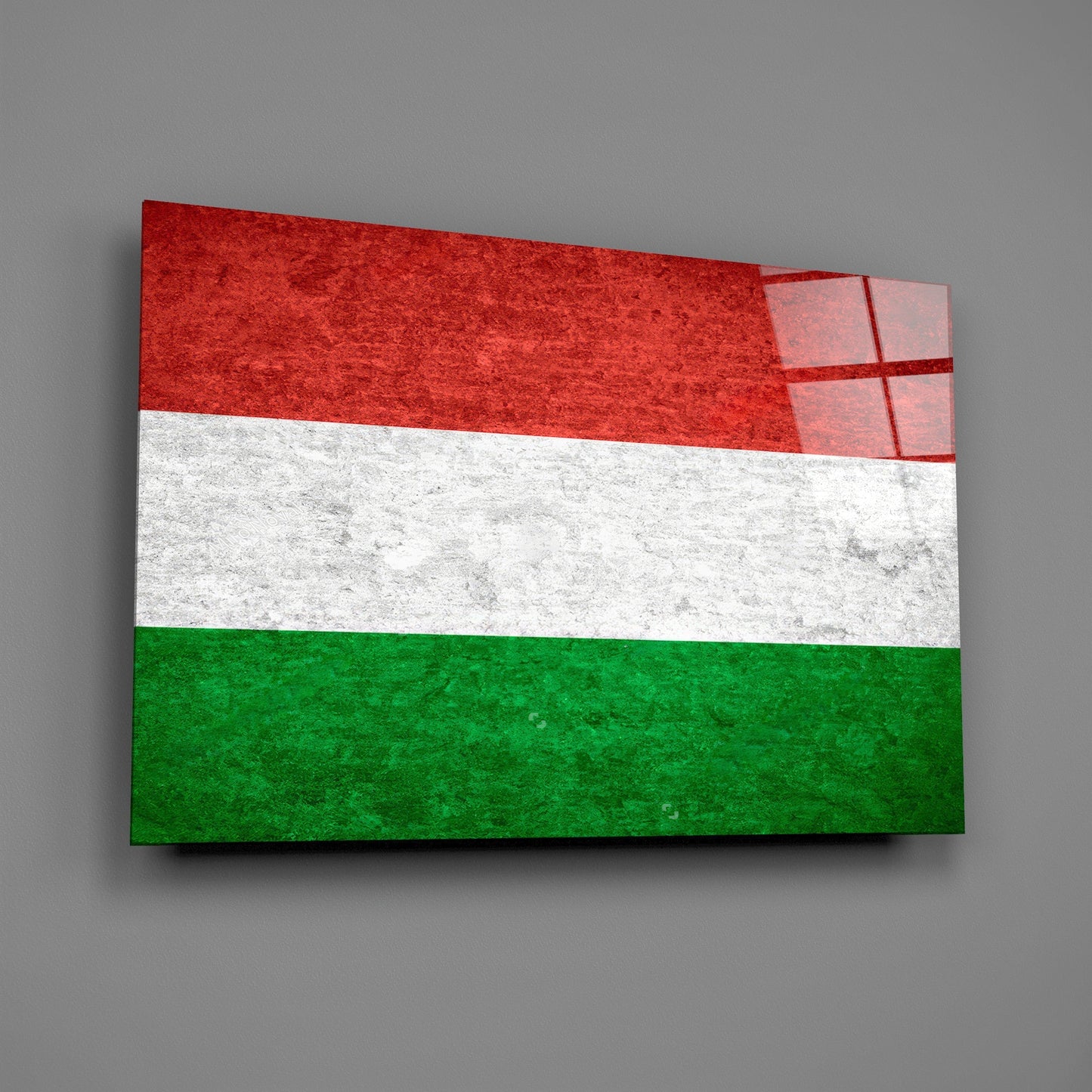 Flag of Hungary Glass Wall Art-1