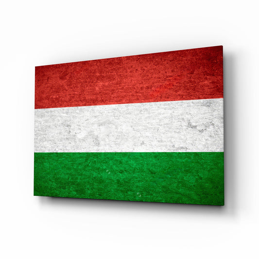 Flag of Hungary Glass Wall Art-0