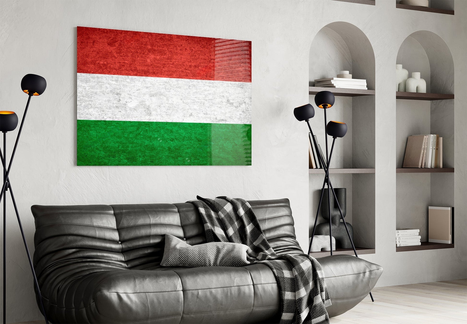 Flag of Hungary Glass Wall Art-3