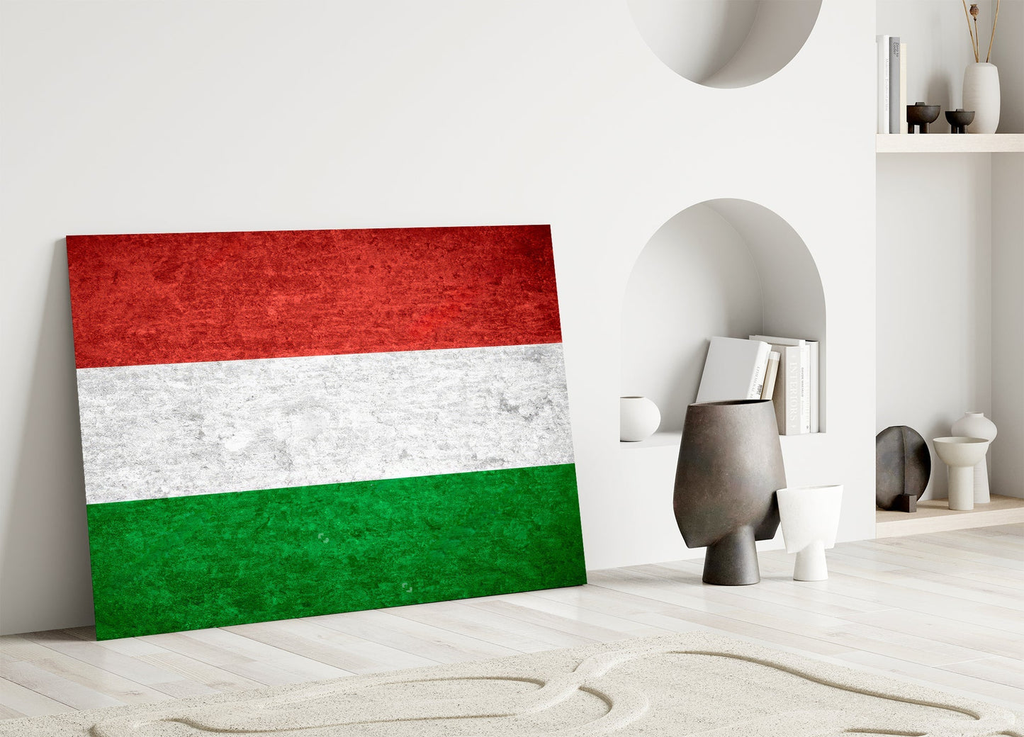 Flag of Hungary Glass Wall Art-4
