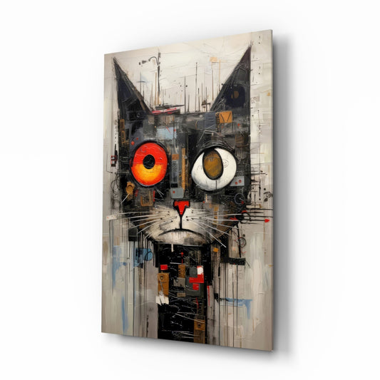 Cat Glass Wall Art